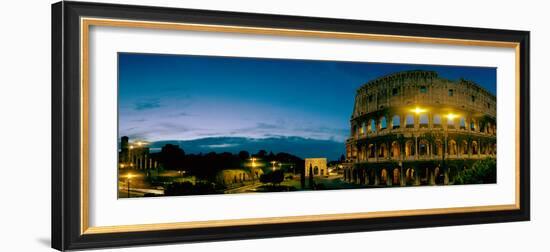 Amphitheater at Dusk, Coliseum, Rome, Lazio, Italy-null-Framed Photographic Print