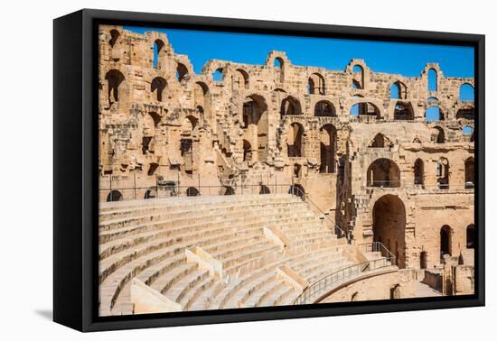 Amphitheater in El Jem, Tunisia-perszing1982-Framed Premier Image Canvas