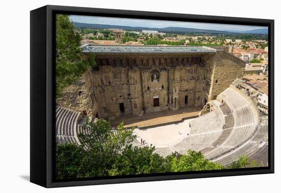 Amphitheatre and View over Town, Orange, Provence Alpes-Cote D'Azur, France, Europe-Peter Groenendijk-Framed Premier Image Canvas