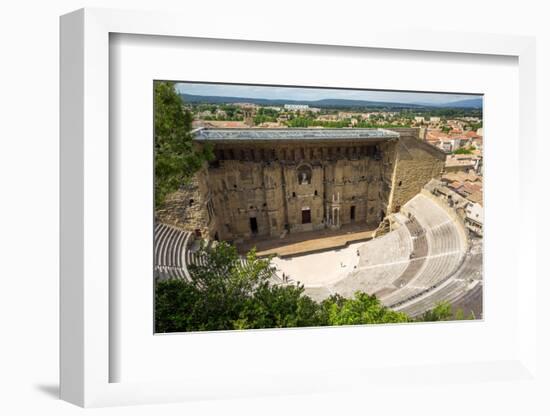 Amphitheatre and View over Town, Orange, Provence Alpes-Cote D'Azur, France, Europe-Peter Groenendijk-Framed Photographic Print