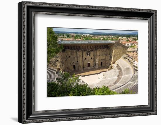 Amphitheatre and View over Town, Orange, Provence Alpes-Cote D'Azur, France, Europe-Peter Groenendijk-Framed Photographic Print