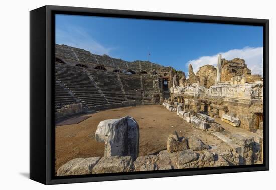 Amphitheatre at Side, Side, Antalya Province, Turkey Minor, Eurasia-Neil Farrin-Framed Premier Image Canvas