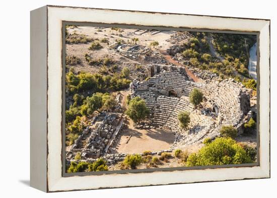 Amphitheatre at the ancient ruins of Kaunos, Dalyan, Anatolia, Turkey Minor, Eurasia-Matthew Williams-Ellis-Framed Premier Image Canvas