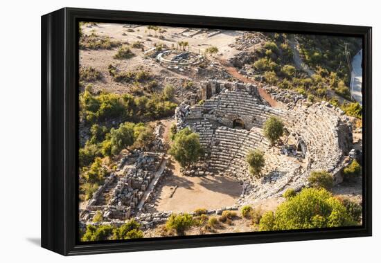 Amphitheatre at the ancient ruins of Kaunos, Dalyan, Anatolia, Turkey Minor, Eurasia-Matthew Williams-Ellis-Framed Premier Image Canvas