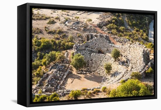 Amphitheatre at the ancient ruins of Kaunos, Dalyan, Anatolia, Turkey Minor, Eurasia-Matthew Williams-Ellis-Framed Premier Image Canvas