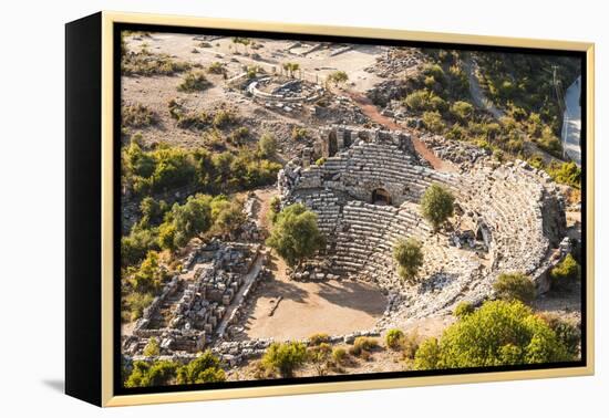 Amphitheatre at the ancient ruins of Kaunos, Dalyan, Anatolia, Turkey Minor, Eurasia-Matthew Williams-Ellis-Framed Premier Image Canvas