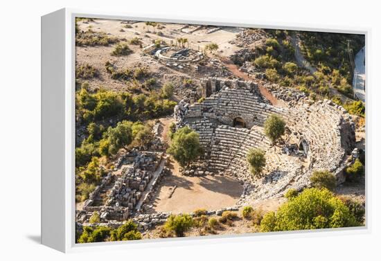 Amphitheatre at the ancient ruins of Kaunos, Dalyan, Anatolia, Turkey Minor, Eurasia-Matthew Williams-Ellis-Framed Premier Image Canvas