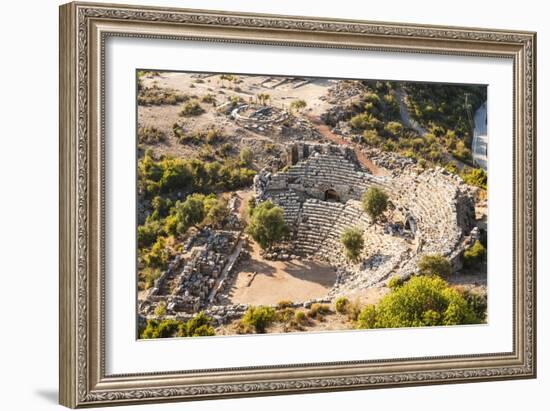 Amphitheatre at the ancient ruins of Kaunos, Dalyan, Anatolia, Turkey Minor, Eurasia-Matthew Williams-Ellis-Framed Photographic Print