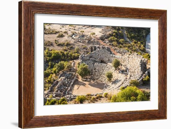 Amphitheatre at the ancient ruins of Kaunos, Dalyan, Anatolia, Turkey Minor, Eurasia-Matthew Williams-Ellis-Framed Photographic Print