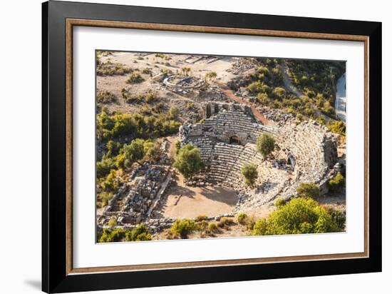 Amphitheatre at the ancient ruins of Kaunos, Dalyan, Anatolia, Turkey Minor, Eurasia-Matthew Williams-Ellis-Framed Photographic Print