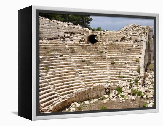 Amphitheatre at the Lycian Site of Patara, Near Kalkan, Antalya Province, Anatolia, Turkey-null-Framed Premier Image Canvas