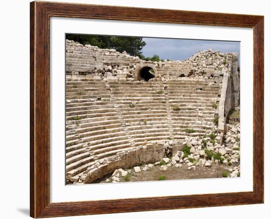 Amphitheatre at the Lycian Site of Patara, Near Kalkan, Antalya Province, Anatolia, Turkey-null-Framed Photographic Print