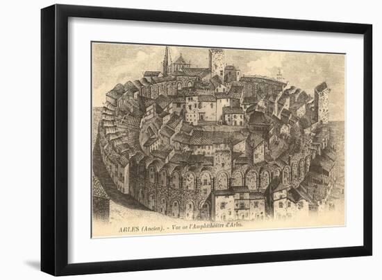 Amphitheatre d'Arles-null-Framed Art Print