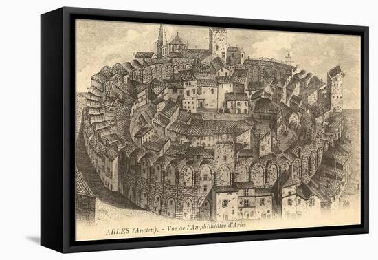 Amphitheatre d'Arles-null-Framed Stretched Canvas