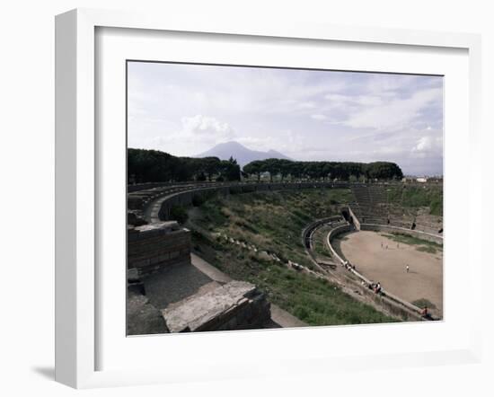 Amphitheatre, Pompeii, Unesco World Heritage Site, Campania, Italy-Christina Gascoigne-Framed Photographic Print