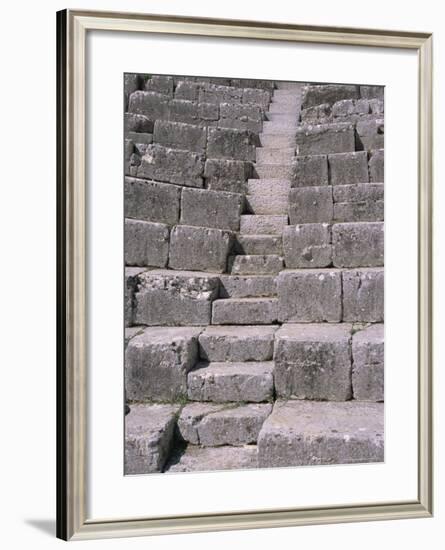 Amphitheatre Terraced Seating from the 3rd Century AD, Butrinti, Albania-R H Productions-Framed Photographic Print