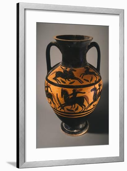 Amphora, Black-Figure Pottery from Vulci-null-Framed Giclee Print
