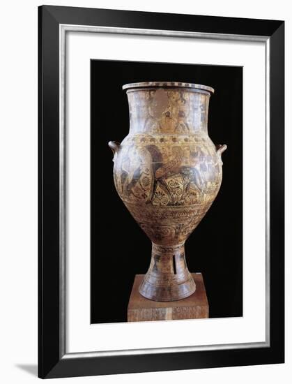 Amphora Depicting Apollo and Artemis-null-Framed Giclee Print