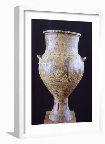 Amphora Depicting Chariot of Apollo, from Milos, Greece, 7th Century BC-null-Framed Giclee Print