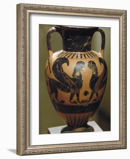 Amphorisc with Black Figures Representing Sphinx, Dated Between 540-530 Bc, Athens, Greece-Prisma Archivo-Framed Photographic Print