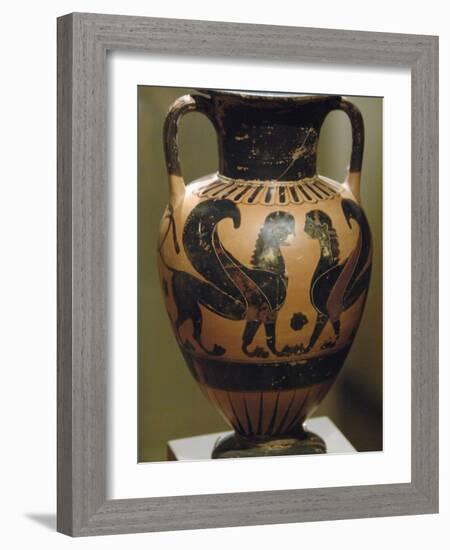 Amphorisc with Black Figures Representing Sphinx, Dated Between 540-530 Bc, Athens, Greece-Prisma Archivo-Framed Photographic Print