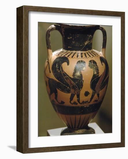 Amphorisc with Black Figures Representing Sphinx, Dated Between 540-530 Bc, Athens, Greece-Prisma Archivo-Framed Photographic Print