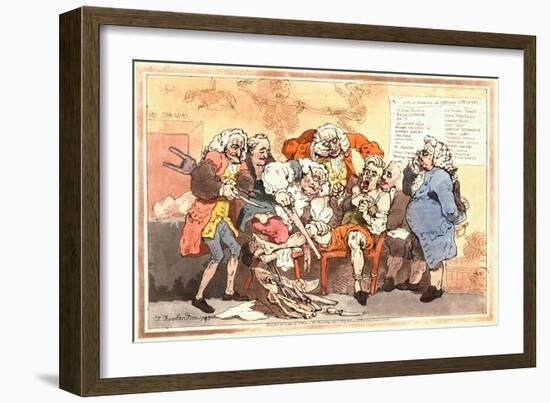 Amputation, England, 18th-19th Century-Thomas Rowlandson-Framed Giclee Print