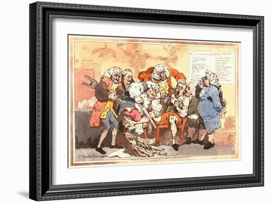 Amputation, England, 18th-19th Century-Thomas Rowlandson-Framed Giclee Print