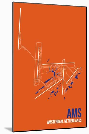 AMS Airport Layout-08 Left-Mounted Giclee Print