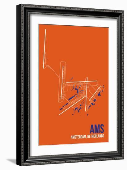AMS Airport Layout-08 Left-Framed Giclee Print