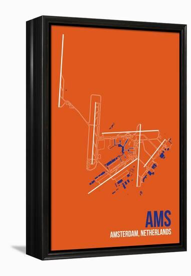 AMS Airport Layout-08 Left-Framed Premier Image Canvas