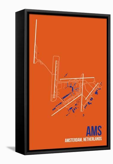 AMS Airport Layout-08 Left-Framed Premier Image Canvas