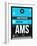 AMS Amsterdam Luggage Tag 1-NaxArt-Framed Premium Giclee Print