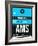 AMS Amsterdam Luggage Tag 1-NaxArt-Framed Art Print