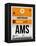 AMS Amsterdam Luggage Tag 2-NaxArt-Framed Stretched Canvas