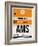 AMS Amsterdam Luggage Tag 2-NaxArt-Framed Art Print