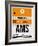 AMS Amsterdam Luggage Tag 2-NaxArt-Framed Art Print