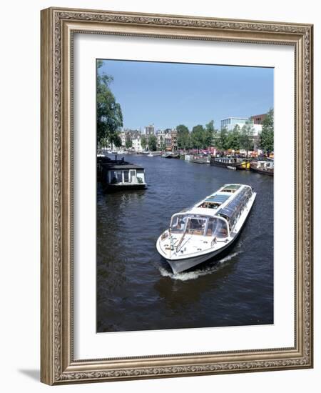 Amstel Canal and Bloumerbrug, Binnen, Amsterdam, Netherlands-Peter Thompson-Framed Photographic Print