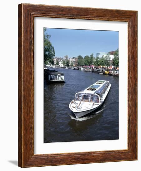 Amstel Canal and Bloumerbrug, Binnen, Amsterdam, Netherlands-Peter Thompson-Framed Photographic Print