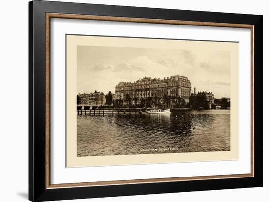 Amstel Met Amstel Hotel, Amsterdam-null-Framed Art Print