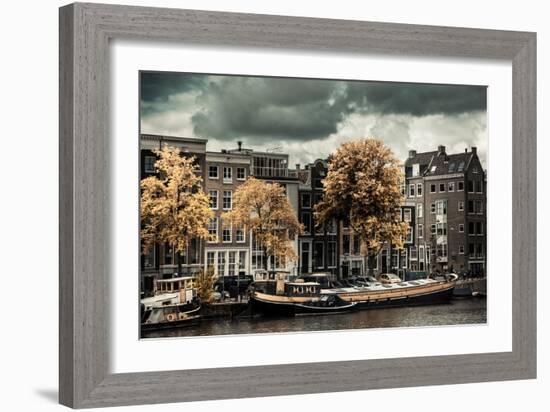 Amsterdam Autumn Colors-Erin Berzel-Framed Photographic Print