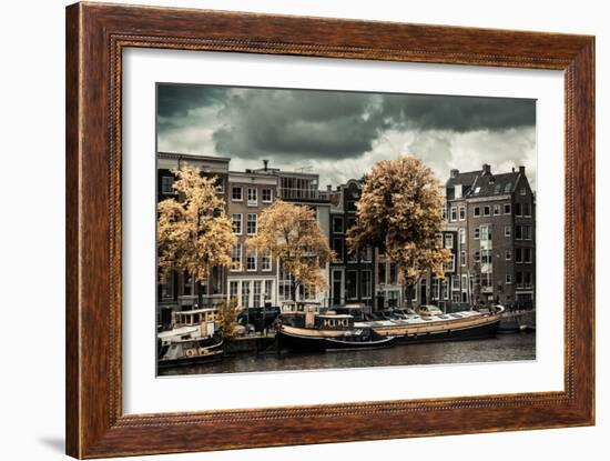 Amsterdam Autumn Colors-Erin Berzel-Framed Photographic Print