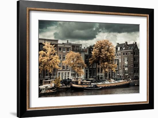 Amsterdam Autumn Colors-Erin Berzel-Framed Photographic Print