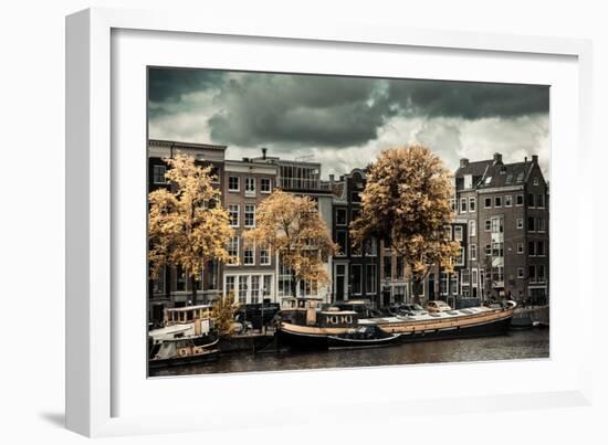 Amsterdam Autumn Colors-Erin Berzel-Framed Photographic Print