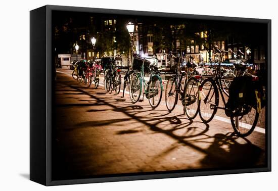 Amsterdam Bikes at Night I-Erin Berzel-Framed Premier Image Canvas