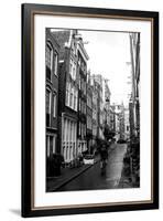 Amsterdam Black and White Street-Erin Berzel-Framed Photographic Print
