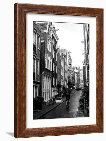 Amsterdam Black and White Street-Erin Berzel-Framed Photographic Print