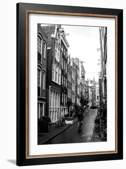 Amsterdam Black and White Street-Erin Berzel-Framed Photographic Print