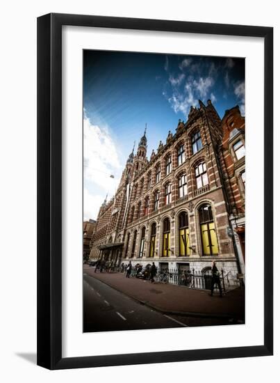 Amsterdam Brick Facade-Erin Berzel-Framed Photographic Print