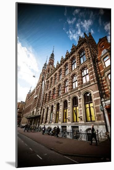 Amsterdam Brick Facade-Erin Berzel-Mounted Photographic Print